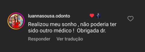 depoimentos de paciente: @luannasousa.odonto